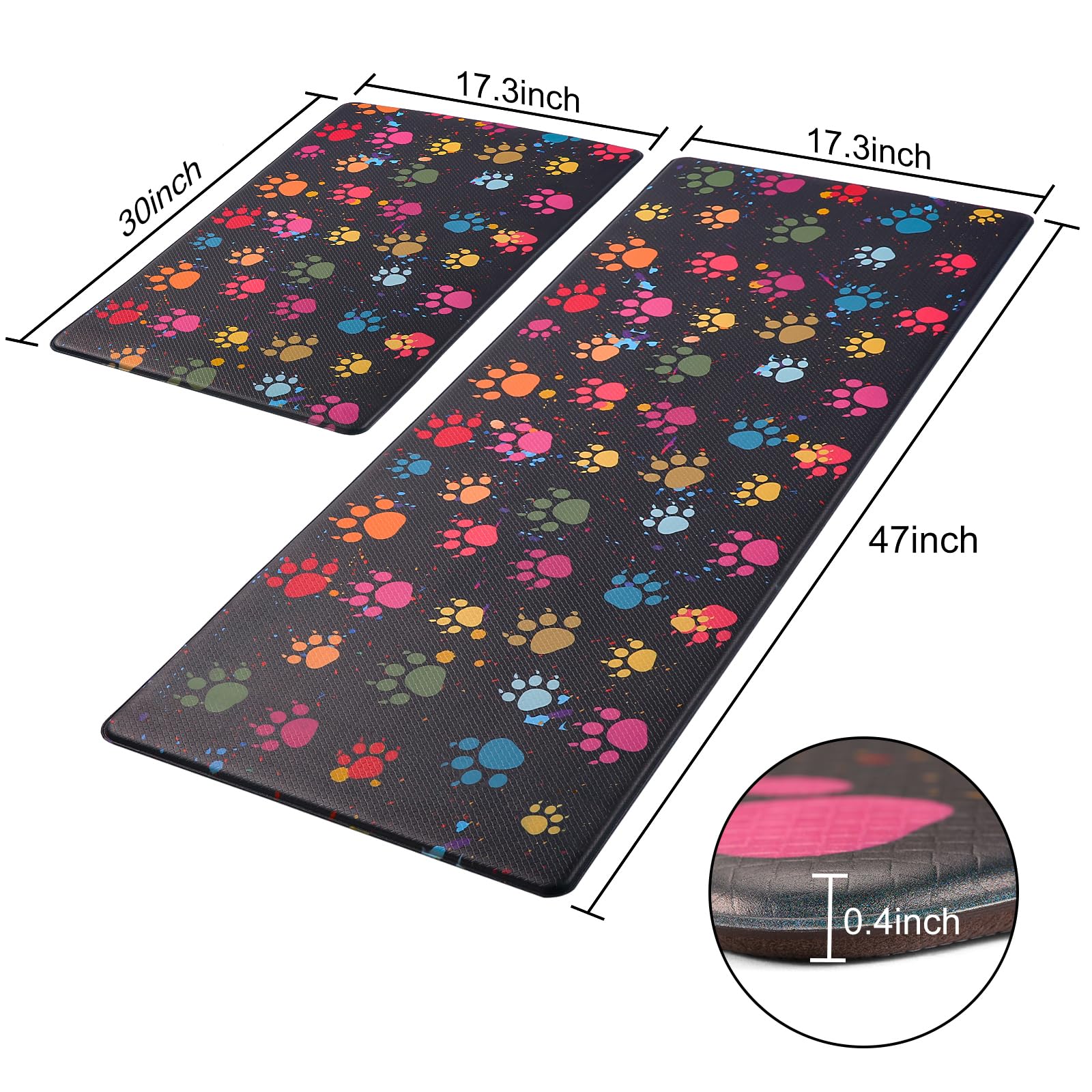 PCSWEET HOME: detalle de patas coloridas, estética divertida y superficie fácil de limpiar