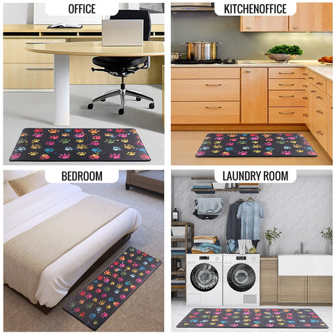 PCSWEET HOME: diseño colorido de huellas de gato para alegrar cualquier área