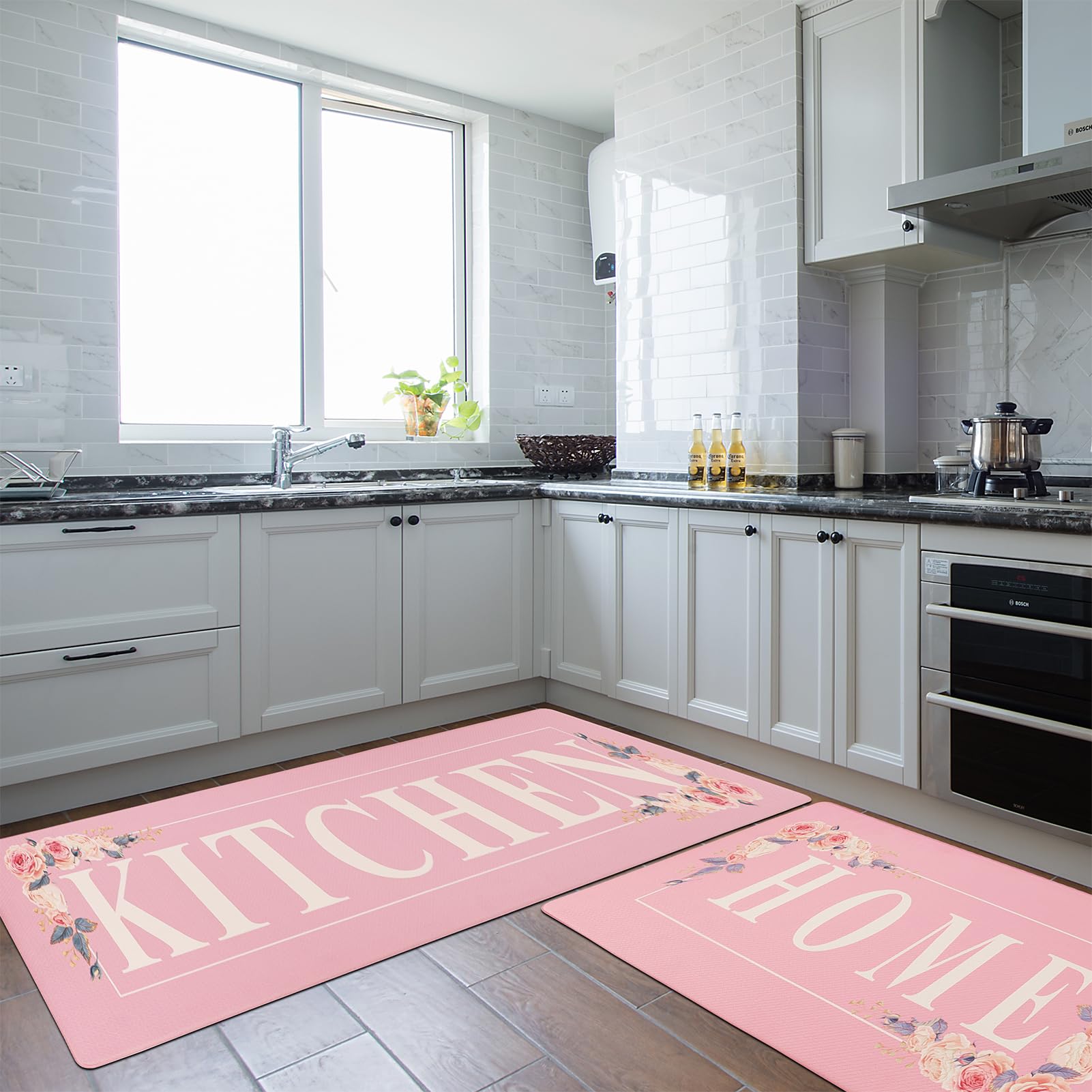 PCSWEET HOME: espuma de memoria rosa, amortiguación para pies y espalda