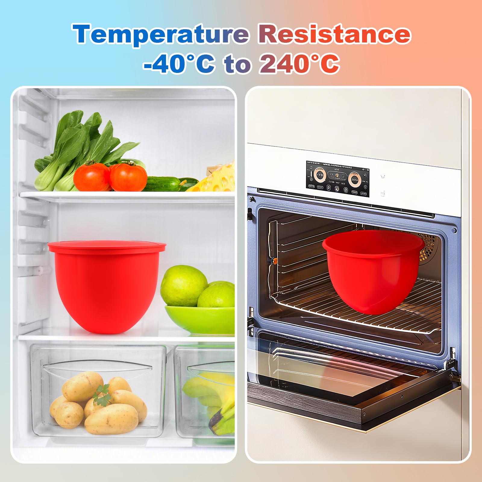 Pcttoil almacenamiento eficiente con forro silicona, optimiza espacio en la cocina.