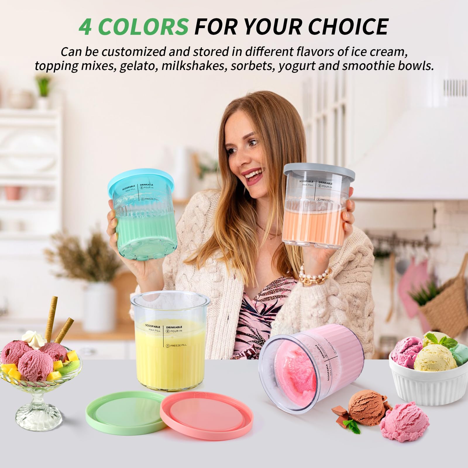 PCTTOIL: tapas de colores para identificar sabores en potes.