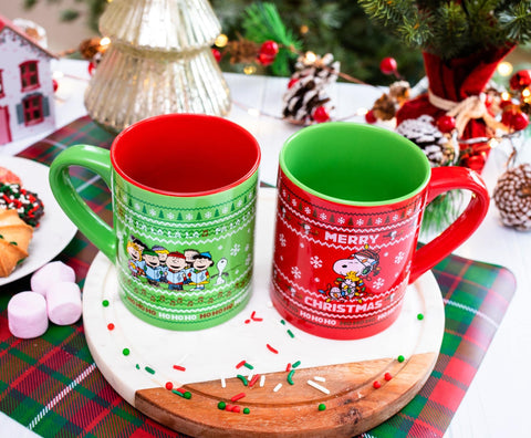 Diseño navideño en cerámica duradera, apta para microondas