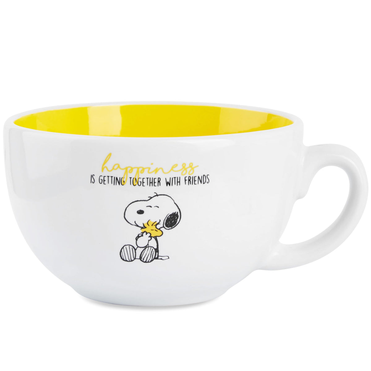 Peanuts Snoopy taza cerámica blanca, ideal para café diario
