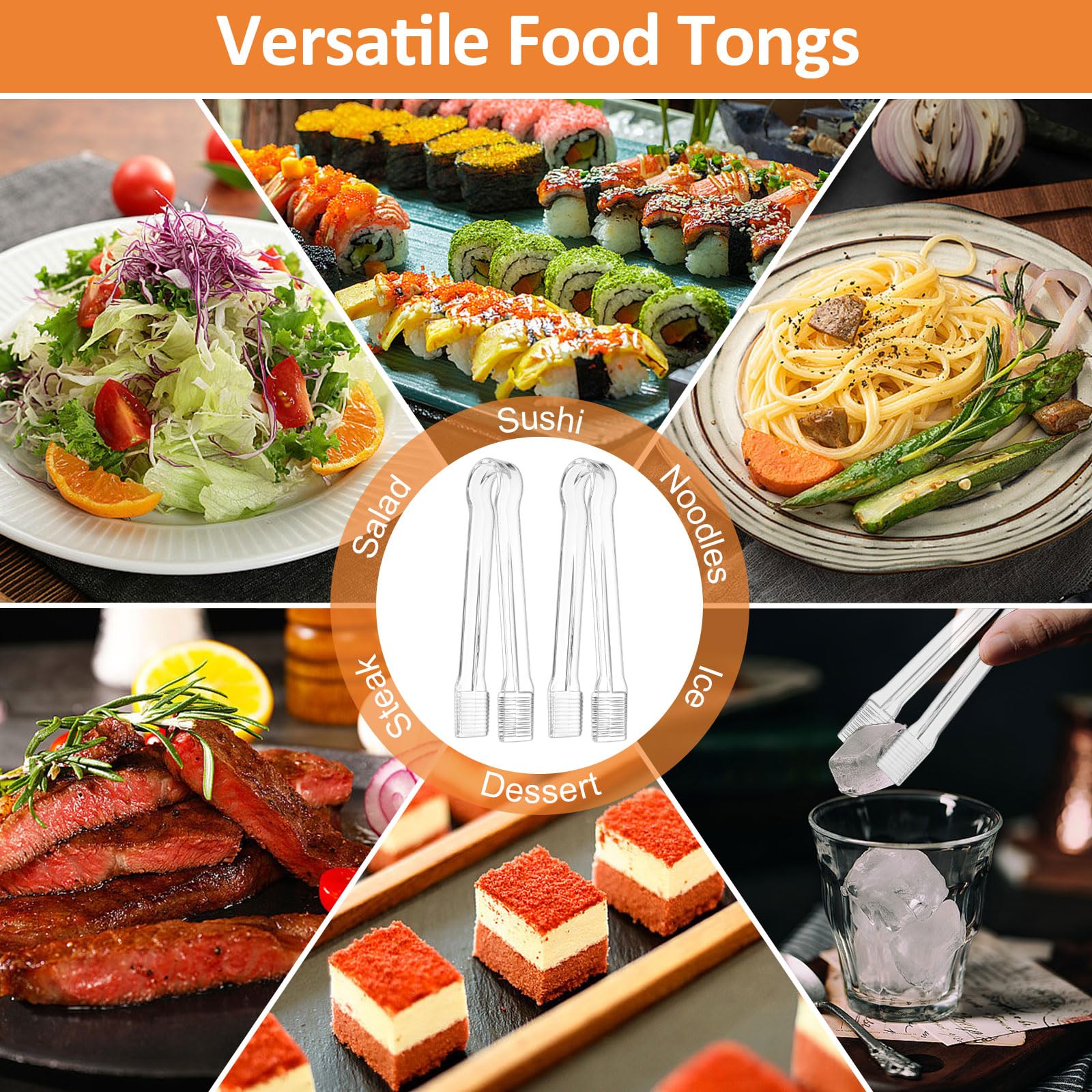 PEASUG pinzas para buffet y eventos, organización elegante de la comida.