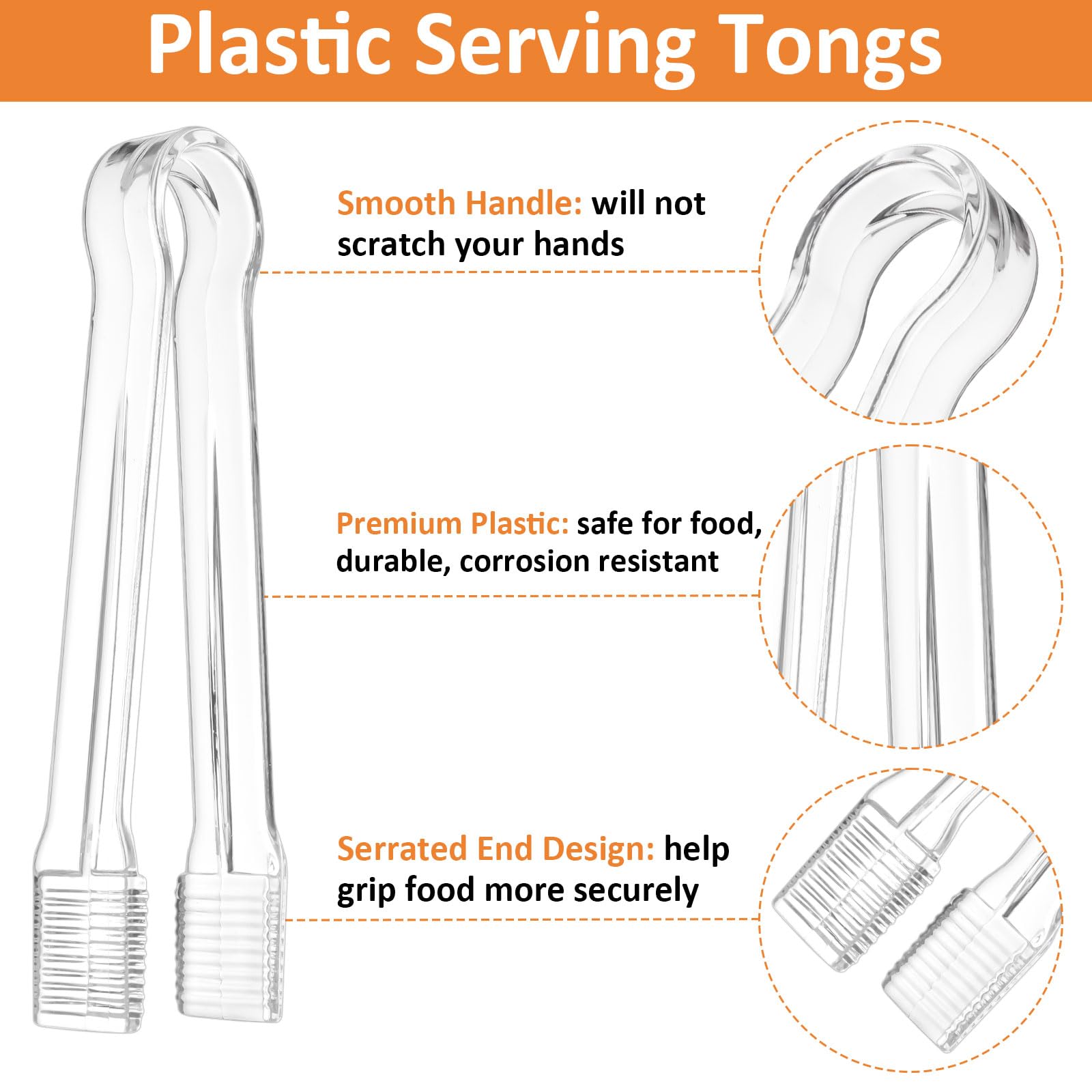 PEASUG pinzas para porciones simples y limpias en casa.