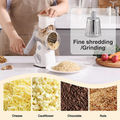 peatend rallador queso ABS de grado alimentario con hojas de acero inoxidable