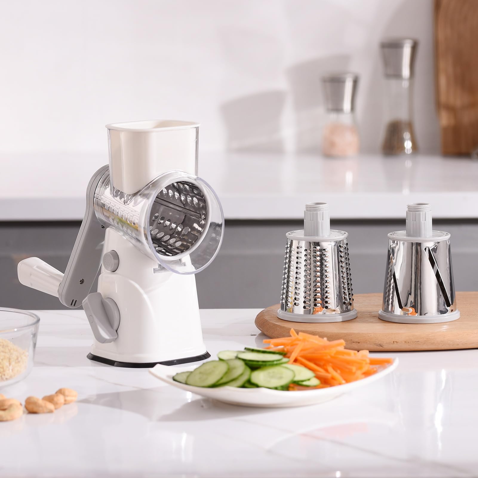 peatend rallador queso almacenamiento compacto tras desmontaje