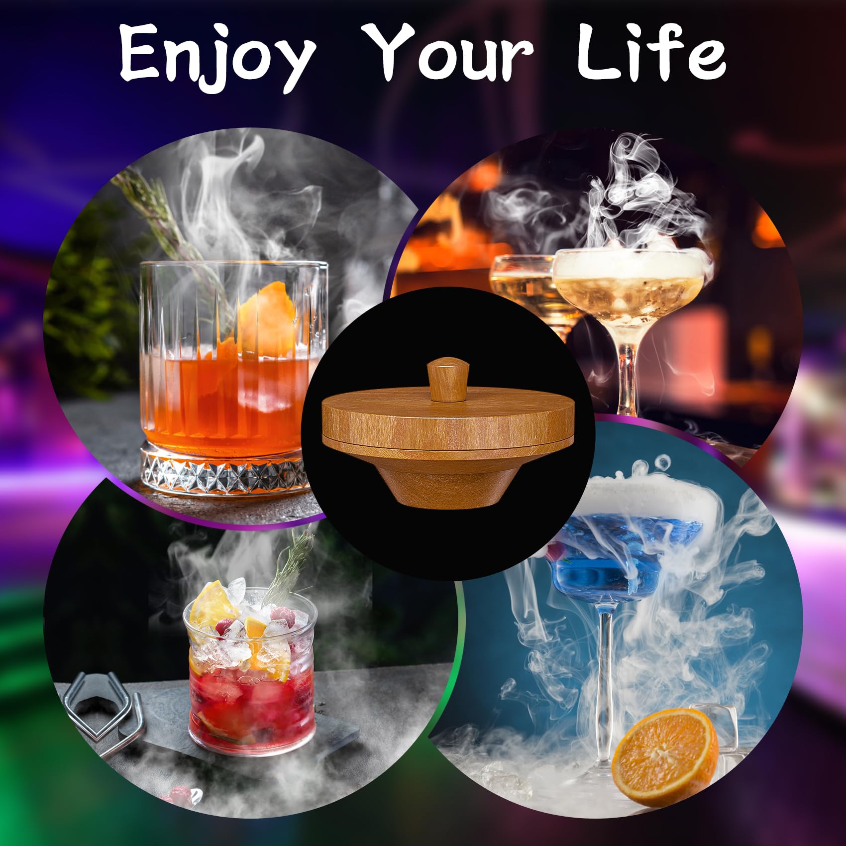 Pecrol experiencia sensorial ahumado, realza el sabor de tus bebidas.
