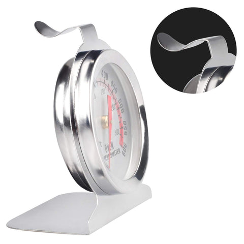 Termómetro PECULA de acero inoxidable, diseño duradero para uso cotidiano en horno y parrilla.
