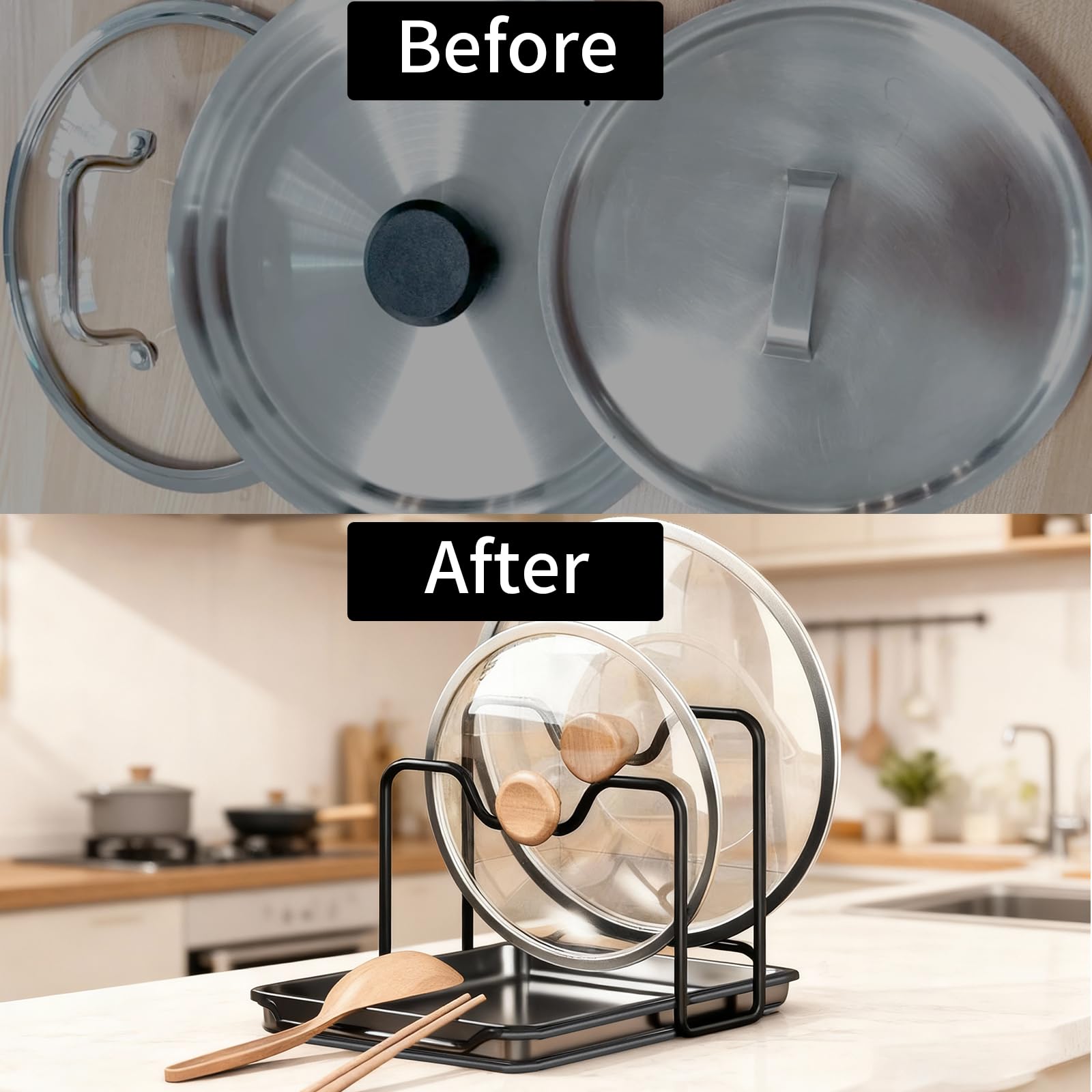 PEIPEIXUN encimera-negro compacto ideal para cocinas pequeñas