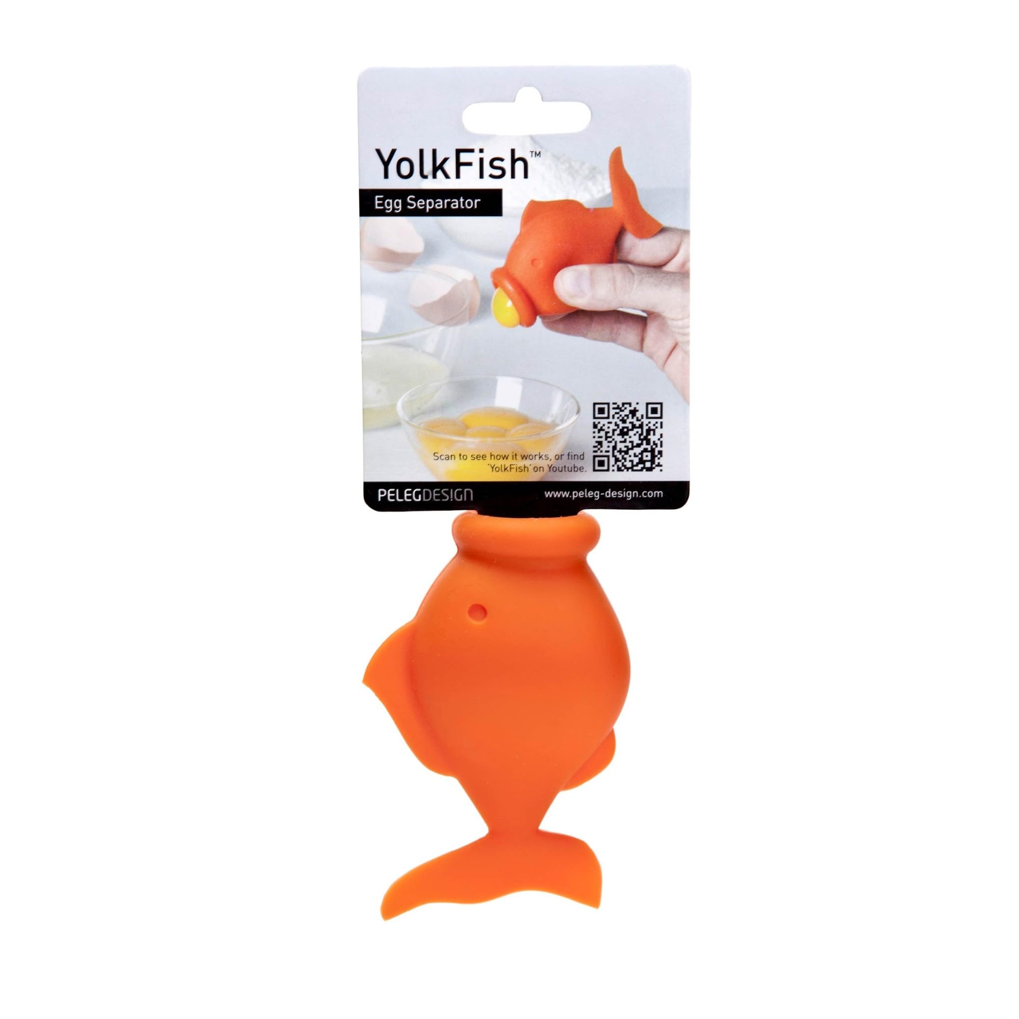 PELEG DESIGN separador de huevo con labios de pez para evitar derrames