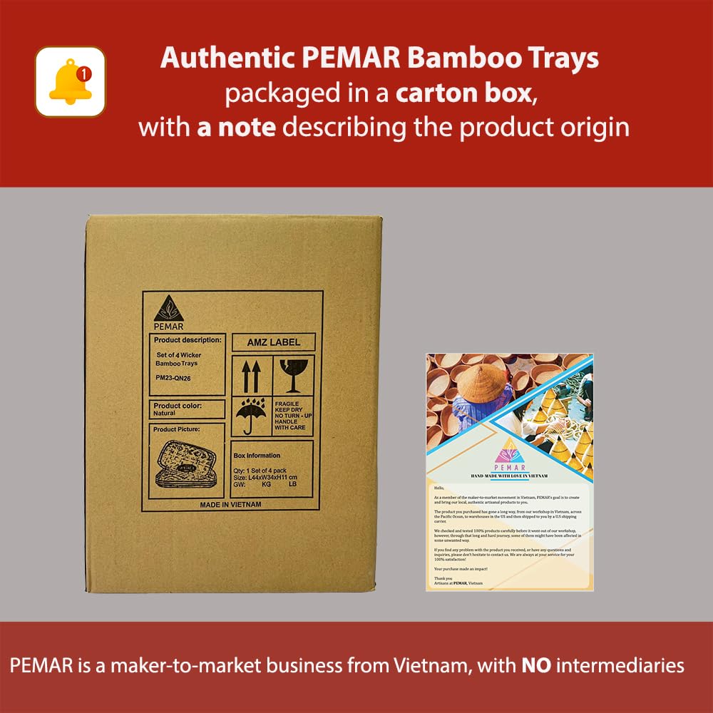 PEMAR bandejas ligeras y duraderas para transportar snacks