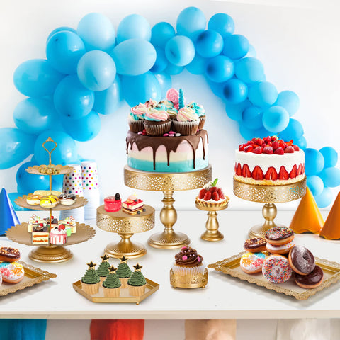 Peohud base tarta cup redonda, exhibe cupcakes con elegancia.