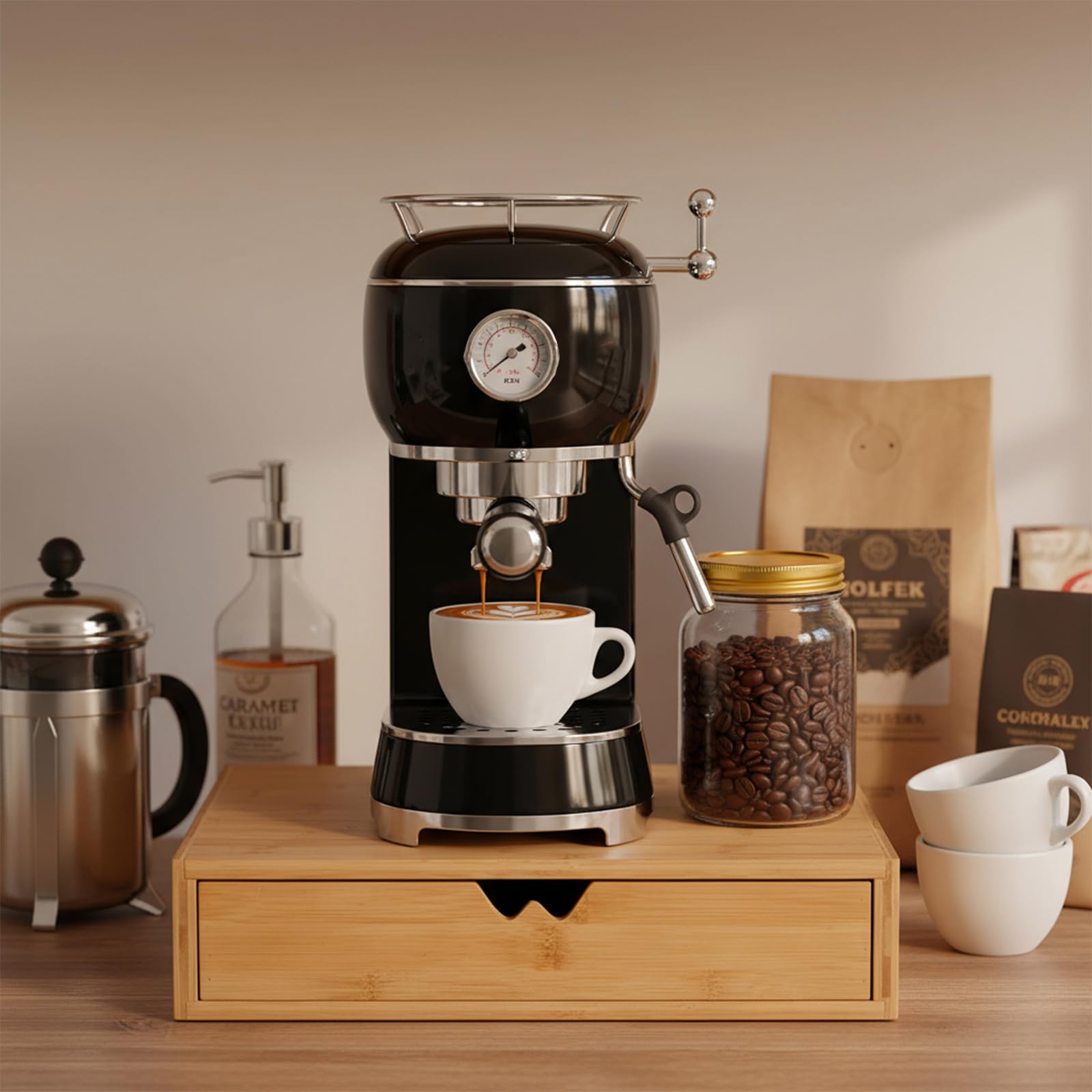 Peohud diseño compacto para cocinas, oficinas o barras de café.