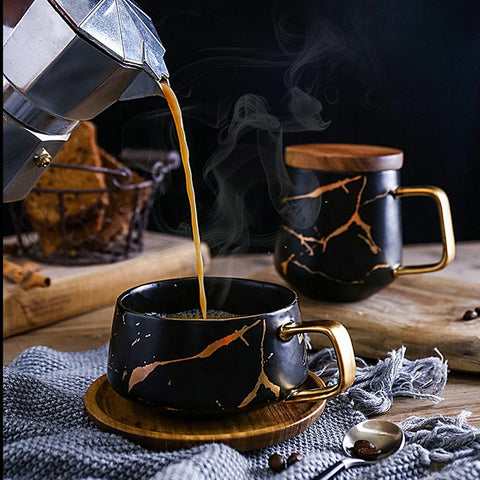 Peohud juego espresso 10 oz marble, experiencia premium