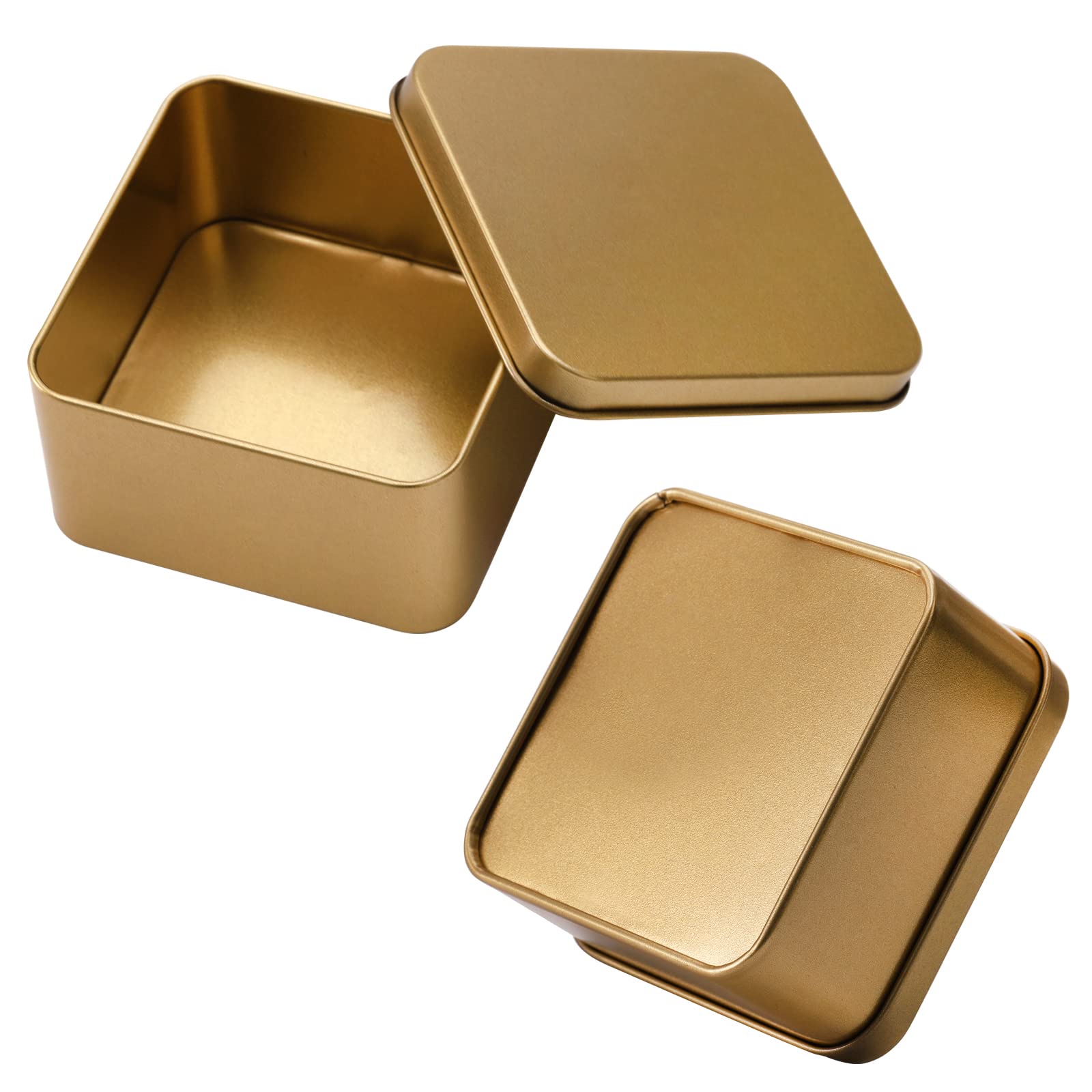 Peohud latas de metal de alta durabilidad para almacenamiento reutilizable.
