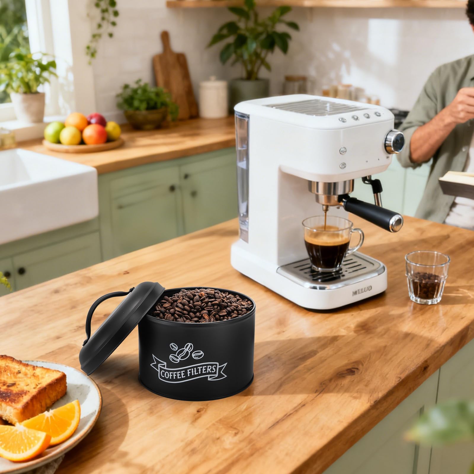 Regalo práctico Peohud Portafiltros para amantes del café y organización.