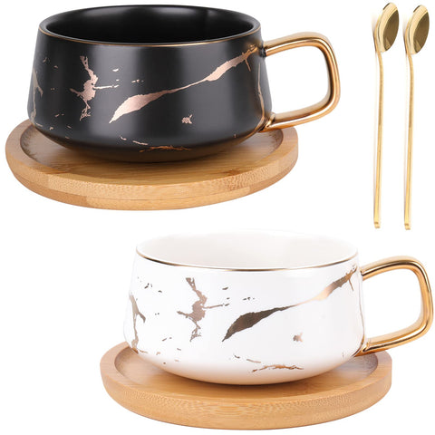 Peohud taza cerámica blanca de 10 oz, ideal para café diario