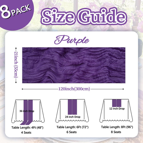 Detalle de textura suave Pepmily en mantel morado para eventos elegantes.