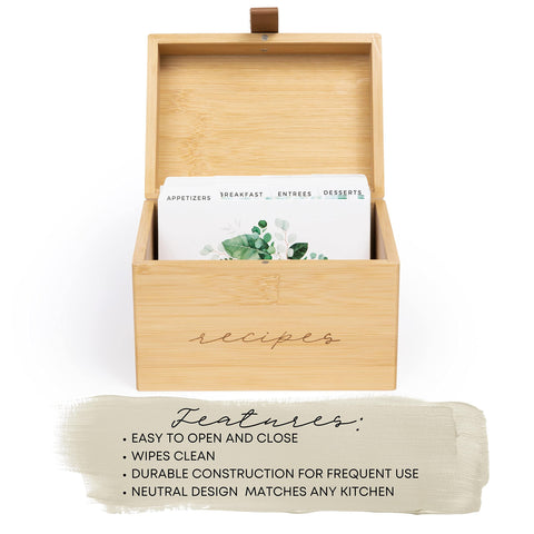 Pera Blanca: tarjetas de recetas dobles para registrar ideas en cada cara.