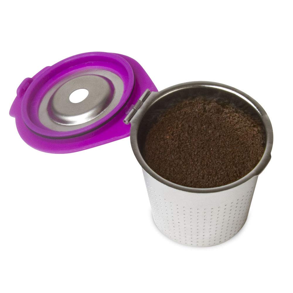 PERFECT POD Café Flow: tapa de metal duradera para mayor compatibilidad y reutilización.