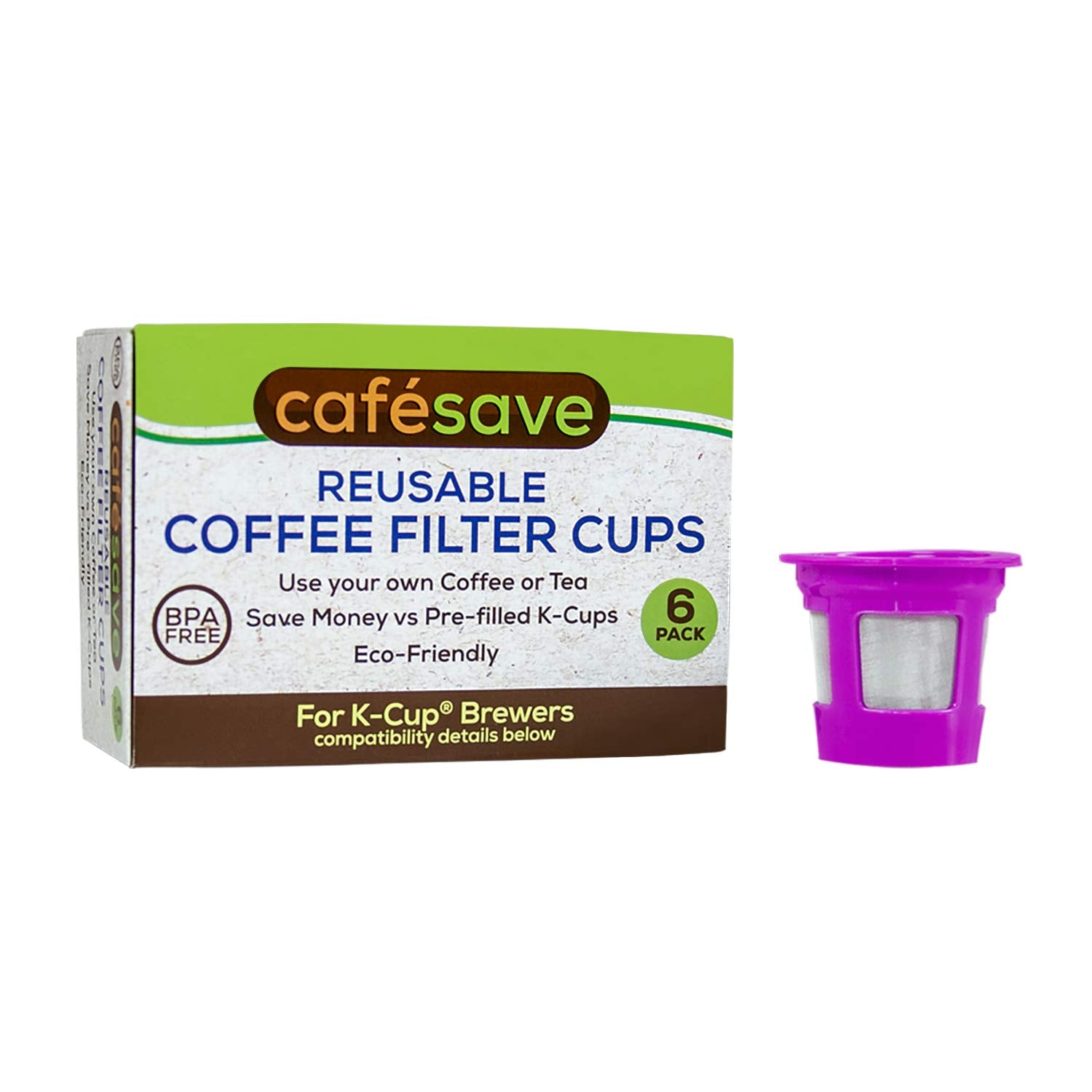 Perfect Pod Cafe Save malla integrada de filtro para infusión uniforme