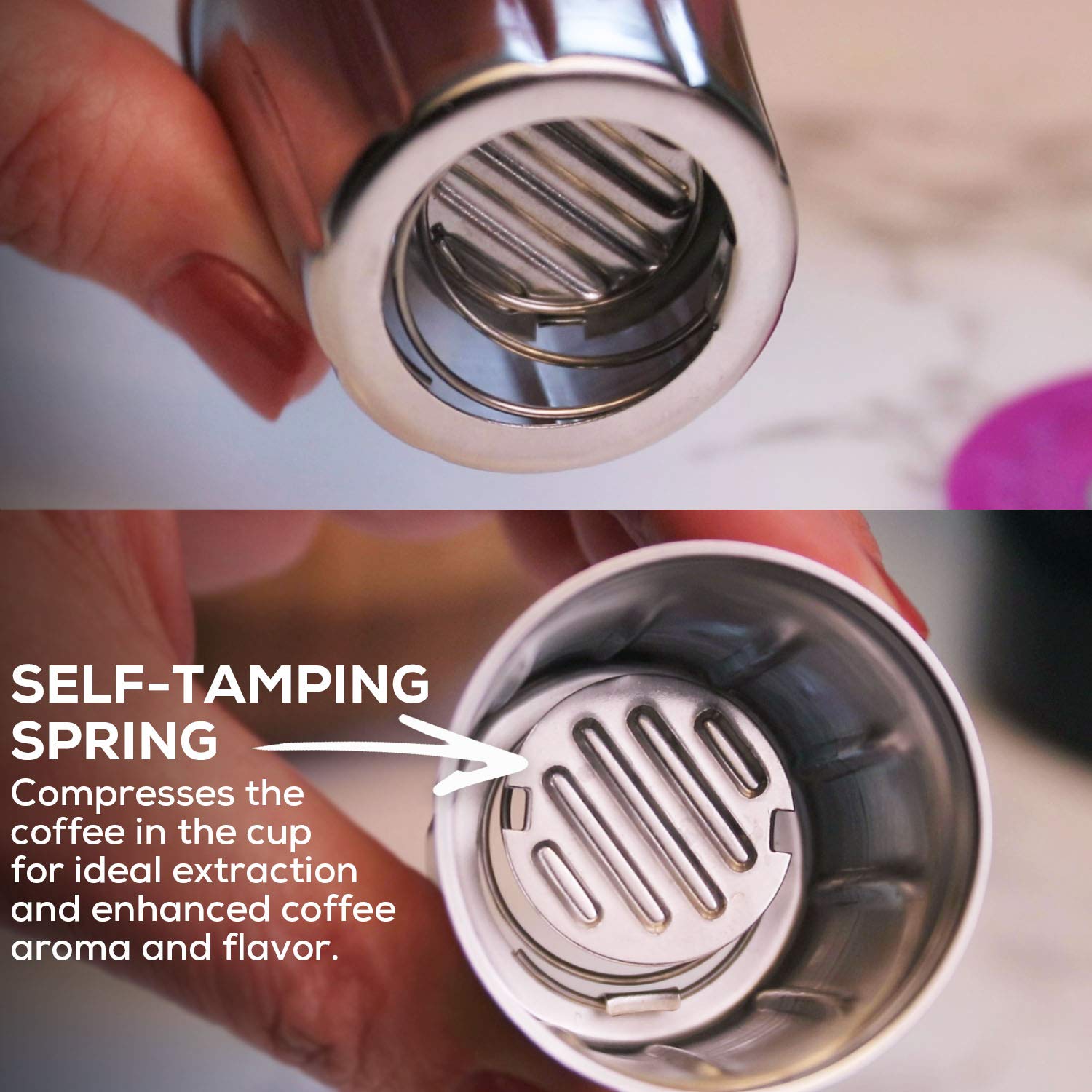 Compatibilidad con Keurig y otras máquinas de una porción.