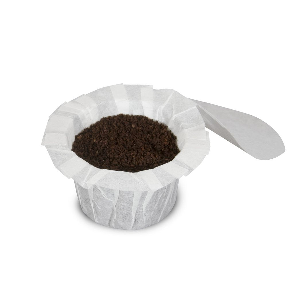 Perfect Pod EZ-Cup con tapa patentada facilita la preparación y limpieza.