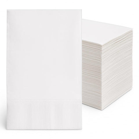 Bell Marque de Perfect Stix, servilleta blanca de dos capas para cenas elegantes.