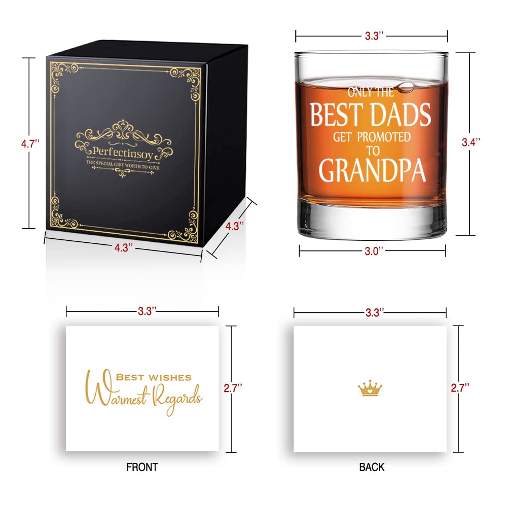 Vaso Perfectinsoy whisky 11 onzas, perfecto para degustar bebidas en casa.