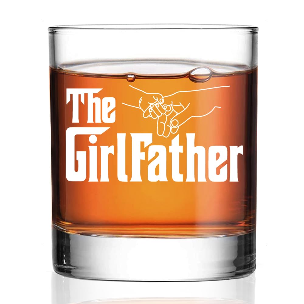 Copa de whisky Perfectinsoy Girlfather vista frontal, ideal para regalos.