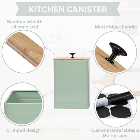 Tapa de madera Perfnique con cierre hermético para mantener frescura.