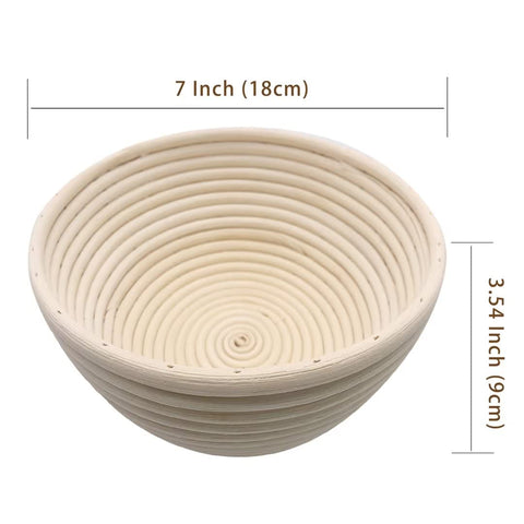 Perixir cesto de fermentación para pan de 7 pulgadas, facilita formas uniformes.