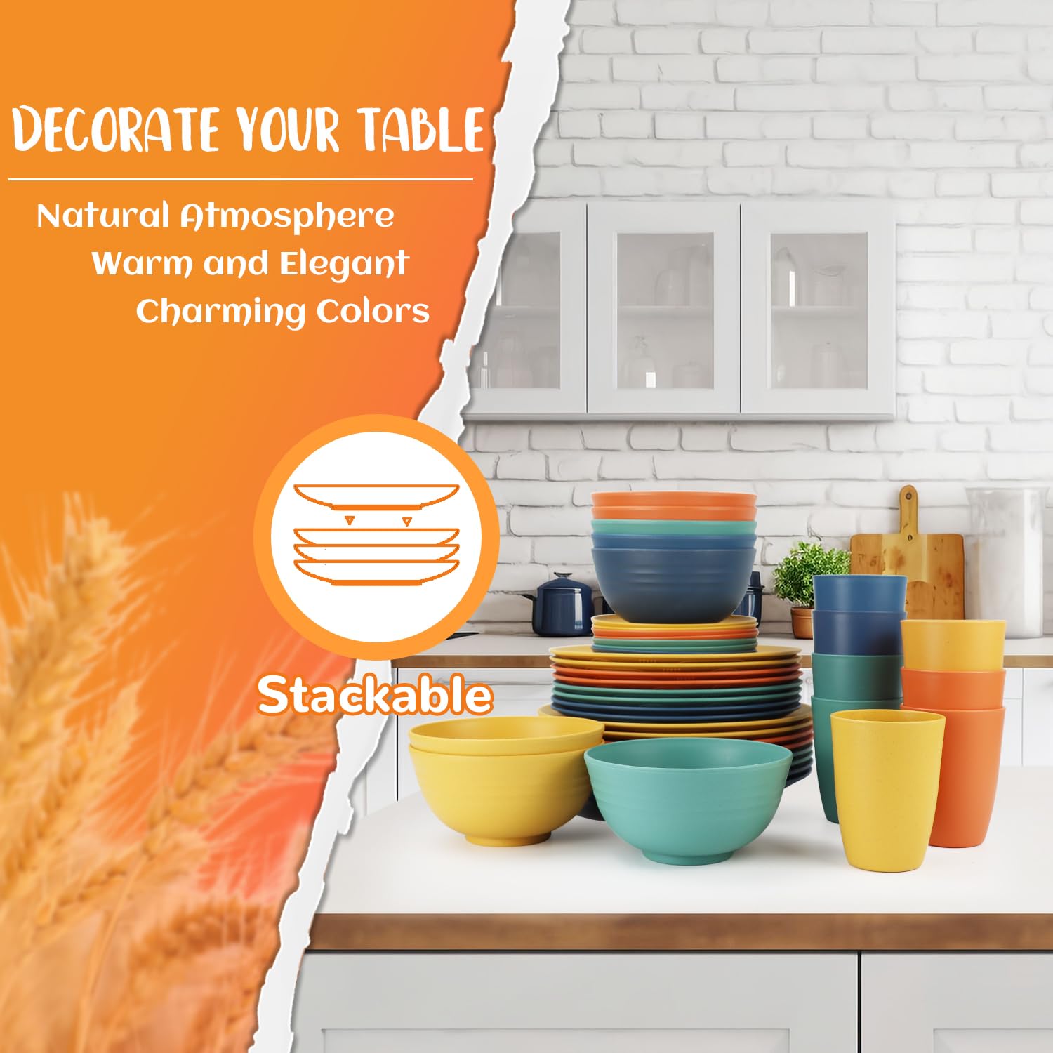 Perlapoc diseños en 4 colores, estilo moderno para la mesa.