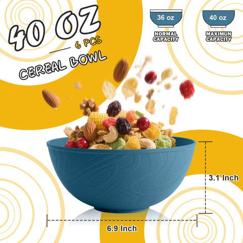 Perlapoc tazones antideslizantes evitan deslizamientos durante el desayuno o la comida.