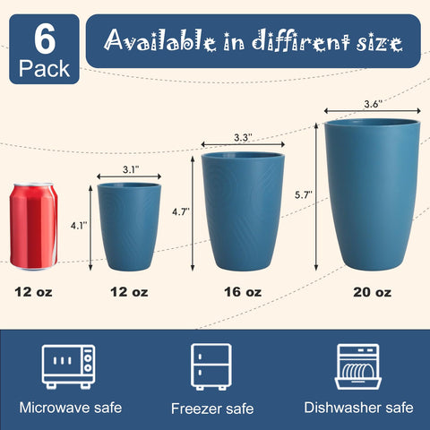 Vaso Perlapoc de paja de trigo, apto para lavavajillas.