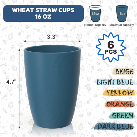 Vaso Perlapoc de paja de trigo, color verde, apto para té.