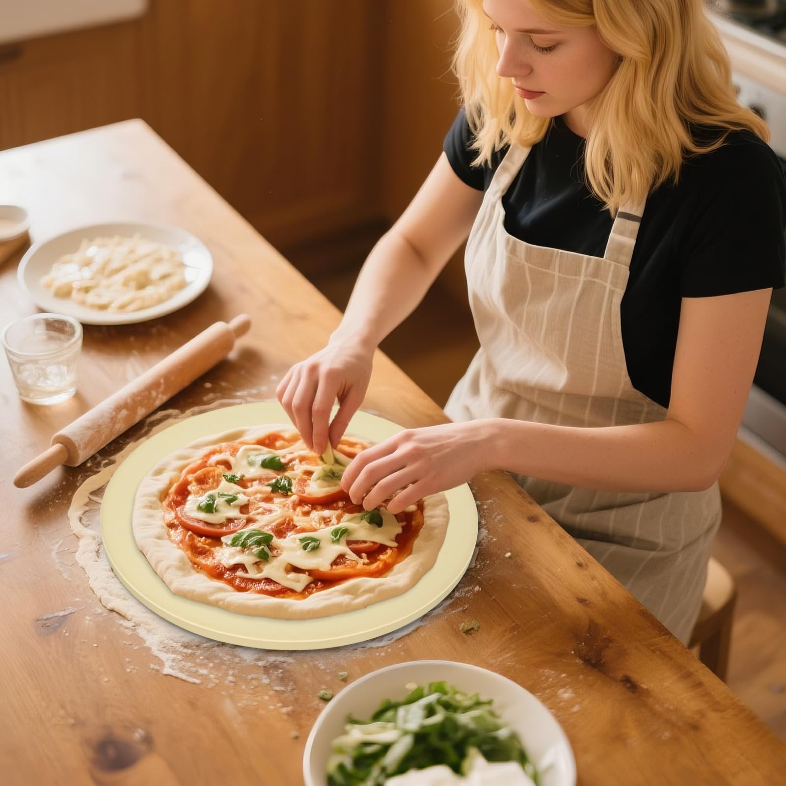 Permade piedra ideal para pizzas, panes y repostería casera