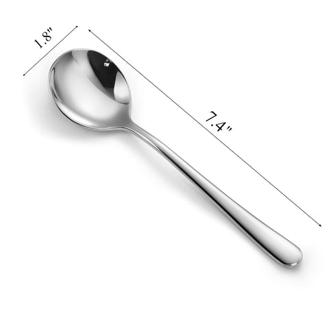Persify cucharas con diseño elegante y acabado espejo para comidas formales.