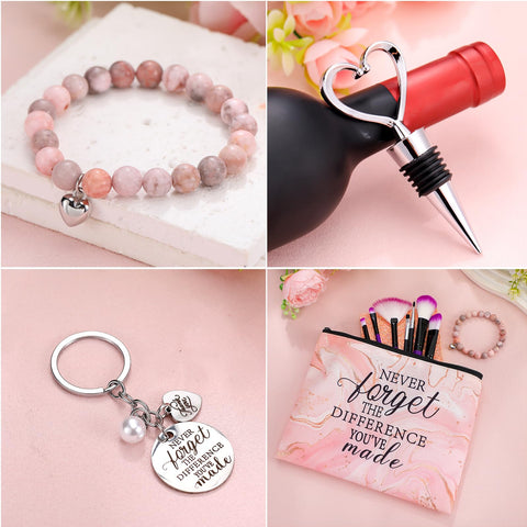 Pulsera de cuarzo rosado Perthlin, detalle elegante para cualquier look.