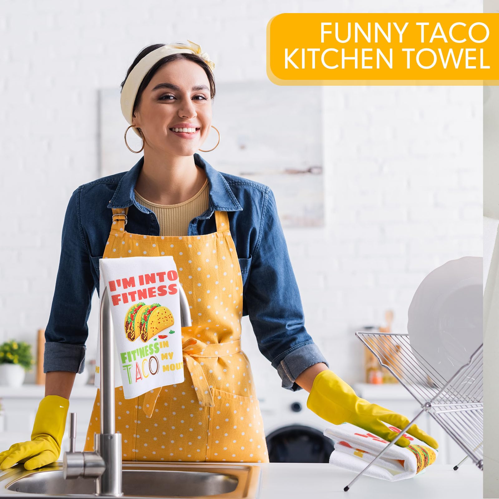 Toallas decorativas taco Peryiter para fiesta o uso diario.