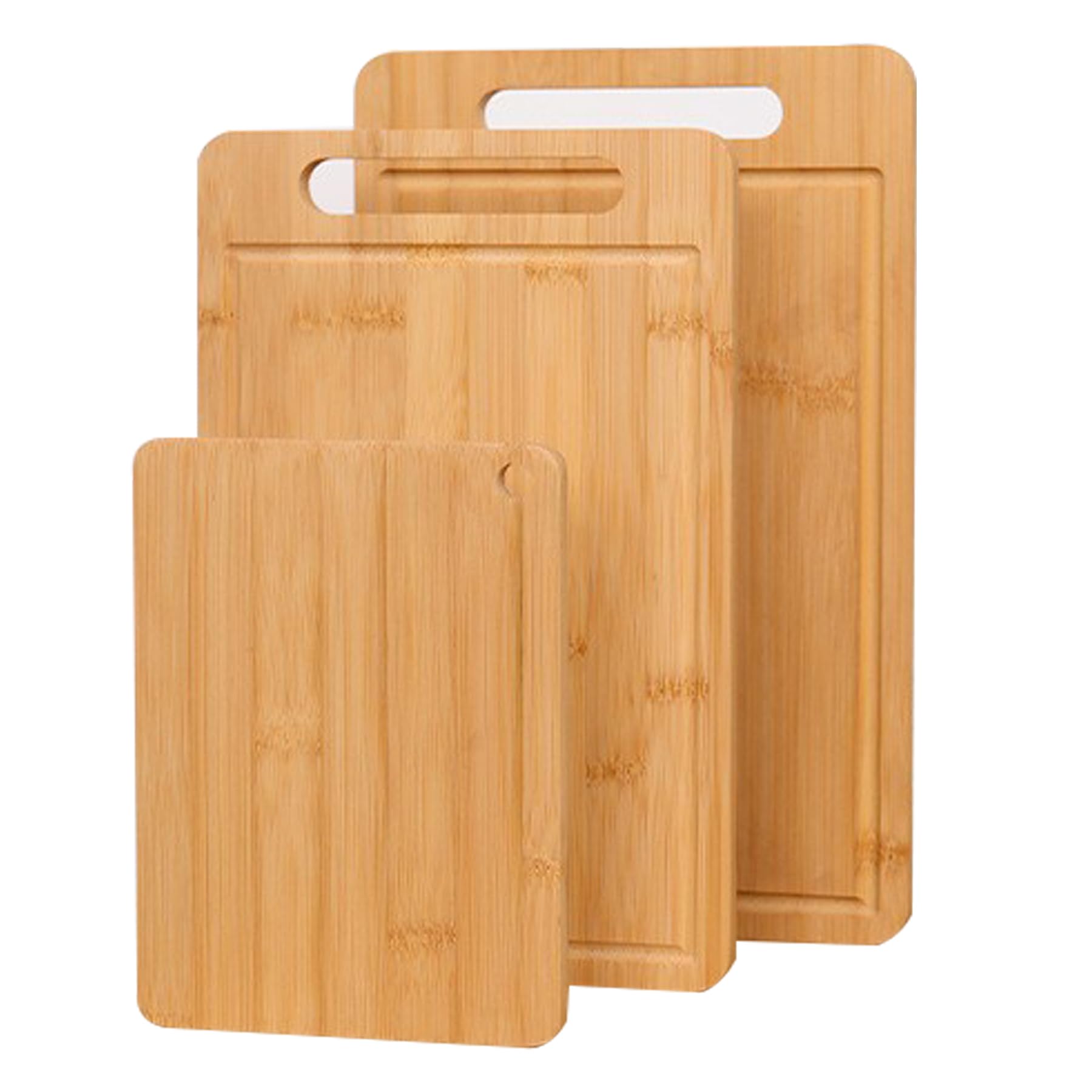 Pesueklns tablero de corte bambú 16x11, duradero para carnes y verduras