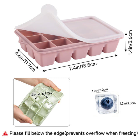 PET Hous cubos hielo 1,2x1,2 pulgadas para bebidas