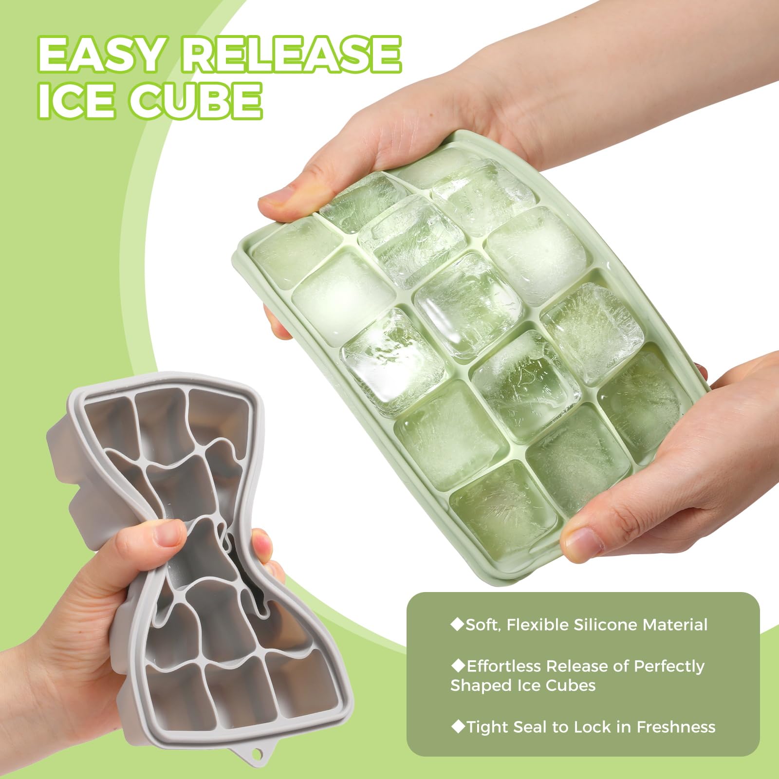 PET Hous desmolde fácil para cubos de hielo de silicona