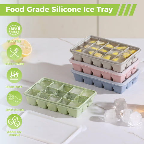 PET Hous desmolde-hielo silicona facilita liberación de cubos de forma suave