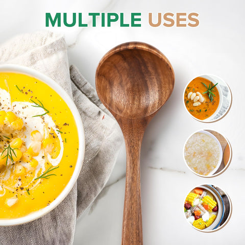 Ideal para sopas, salsas y gachas; cucharón de pethomkit para servir con precisión.