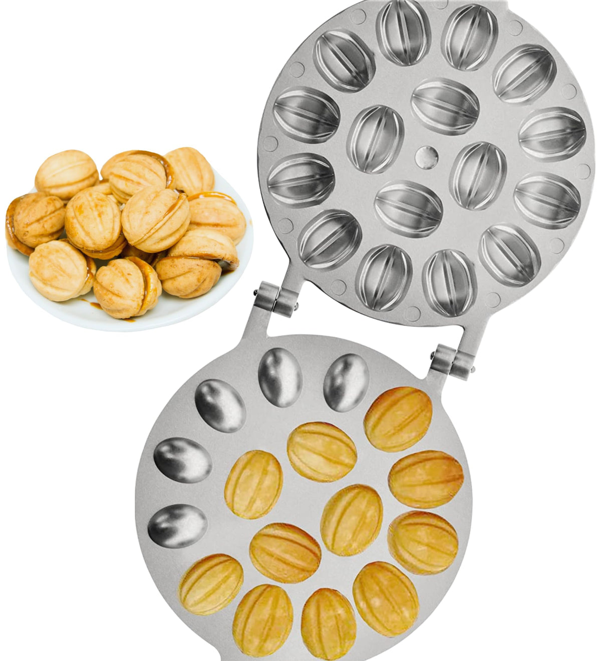 PetriStor molde-nuez-16-porciones para galletas uniformes y deliciosas