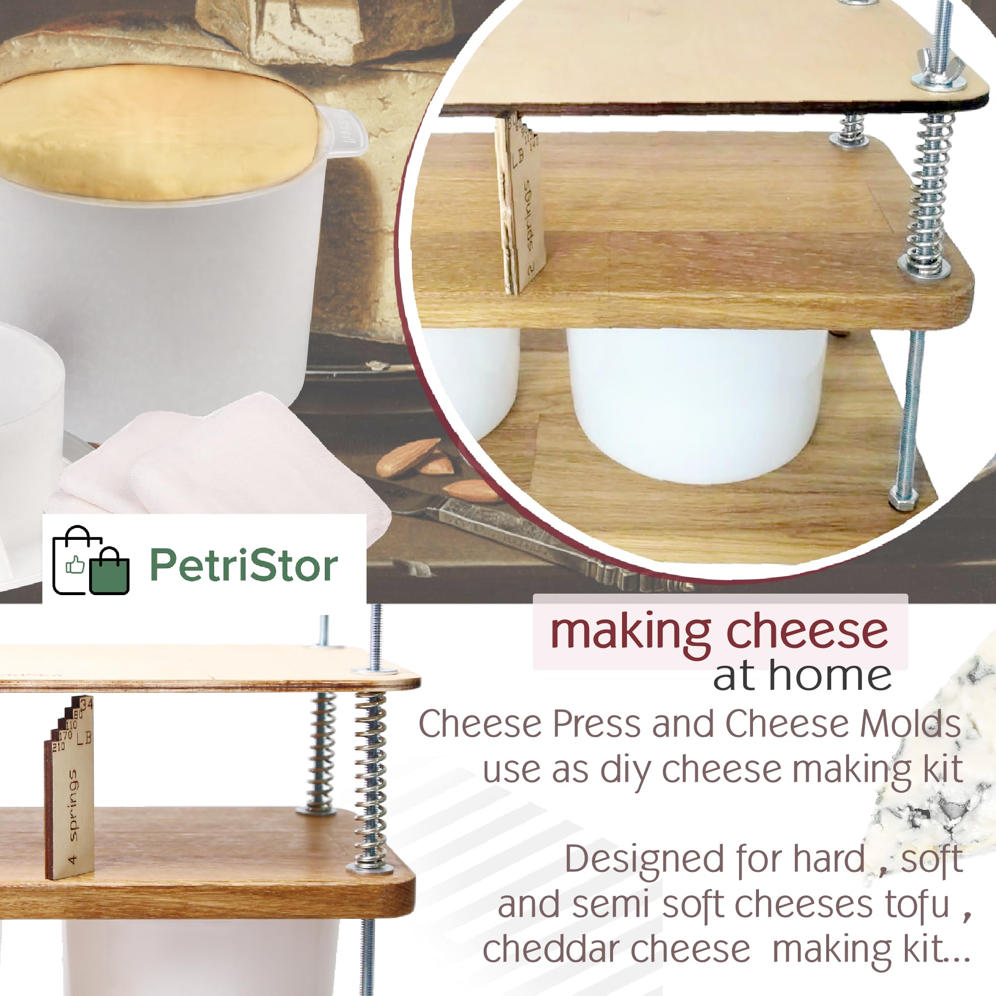 Telas de queso PetriStor para filtrar y secar con higiene.