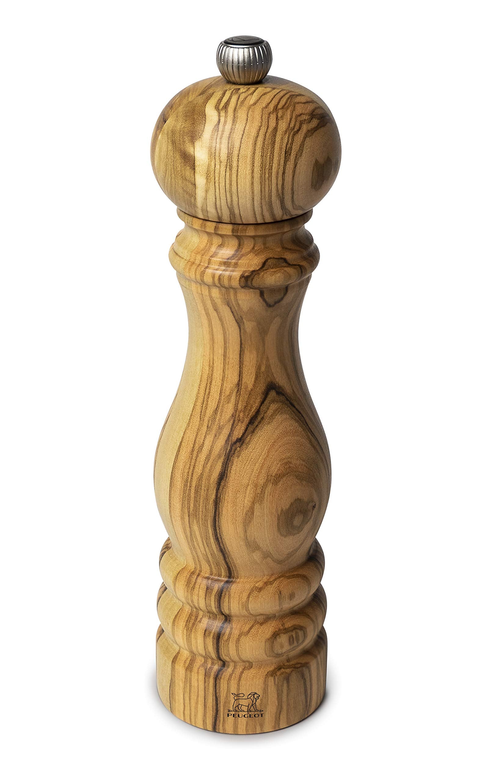 Peugeot Paris Olivier: molino pimienta 22 cm, madera de olivo, realza sabores en la mesa.