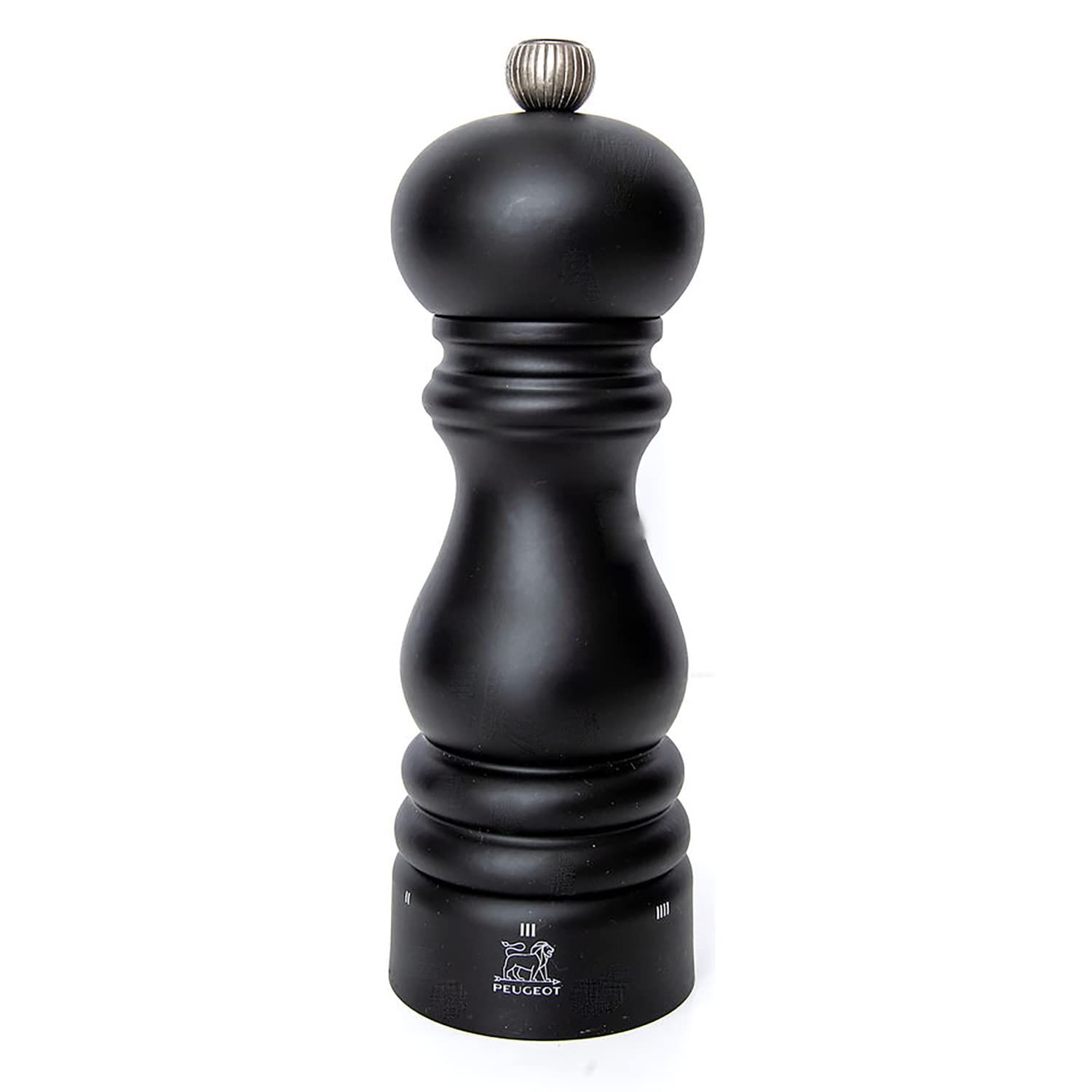 Molinillo Peugeot Paris Uselect de pimienta de 7 pulgadas, acabado mate negro para la mesa.